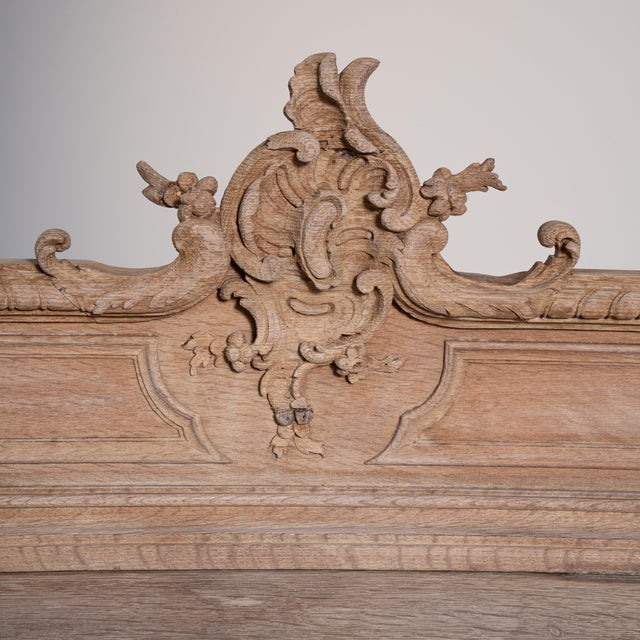 Rare Top Quality Pair of Louis XV Oak Buffets Belgium Late 19th Century For Sale - Image 11 of 17
