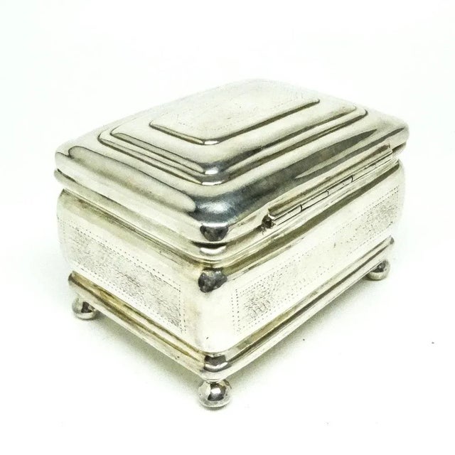 Biedermeier Sugar Bowl from Merchant, Poland, 1890s For Sale - Image 6 of 9