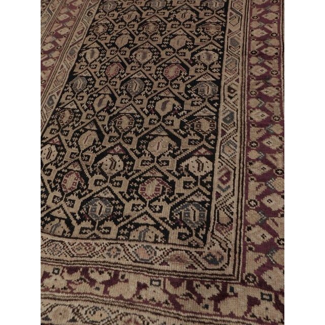 Early 20th Century Antique Hand Made Wool Caucasian Rug For Sale - Image 10 of 13