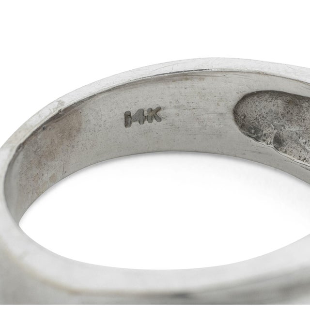 14k White Gold Diamond Channel Ring For Sale In New York - Image 6 of 7