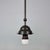 Art Deco Opaline Glass and Burnished Brass Pendants, Germany 1930s, Set of 2 For Sale - Image 9 of 17