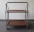 Folding trolley on wheels from the 70s made in Germany by Bremshey Gerlinol. The tops are in rosewood effect formica on a...