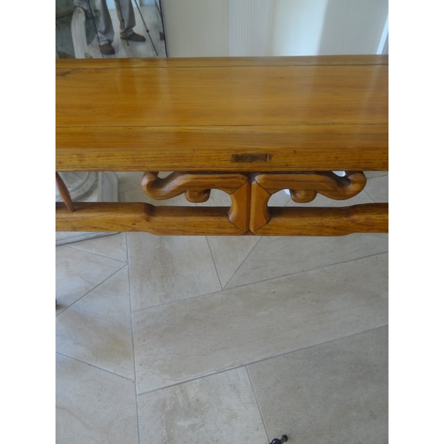 Antique Chinese Ming Style Narrow Console Sofa Table For Sale - Image 12 of 12
