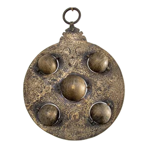 Islamic Cast Bronze Astrolabe With Five Celestial Globes Astronomical Instrument