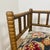 Wood 20th Century Corner Chairs in Turned Wood with Bobbins and Fabric Seats, 1950s, Set of 2 For Sale - Image 7 of 14