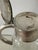 Vintage crystal cut silverplate water jug with insert.