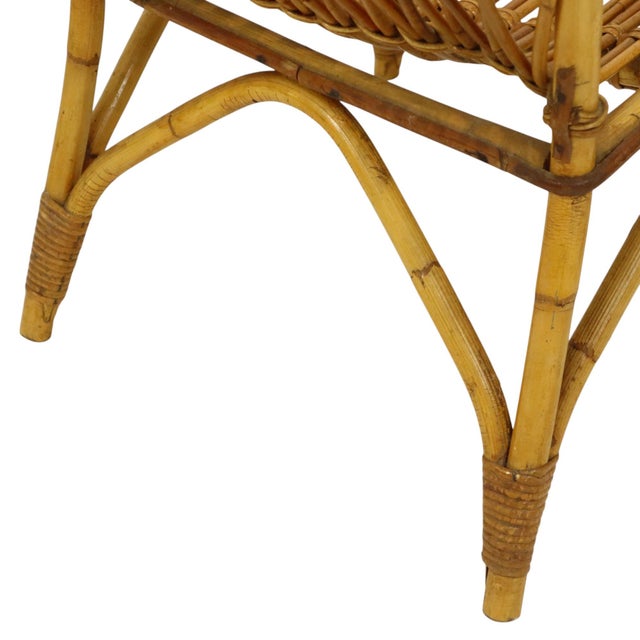 Vintage Rattan Armchairs and Table, 1960s, Set of 3 For Sale - Image 17 of 18
