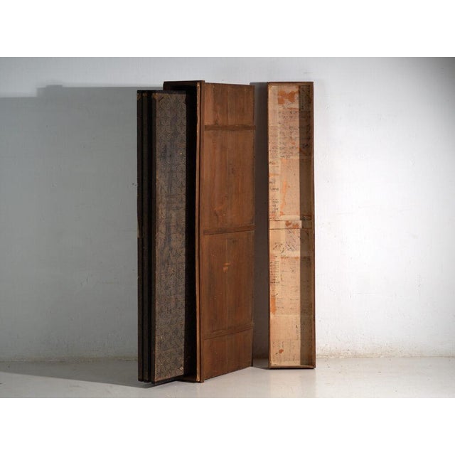 Antique Japanese Six-Panel Screen with Box, 1900 For Sale - Image 18 of 18