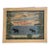 Vintage Wooden Frame Abstract Nature Drawing For Sale