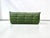 French Three-Seater Togo Sofa in Forest Green Leather attributed to Michel Ducaroy for Ligne Roset For Sale - Image 10 of 12