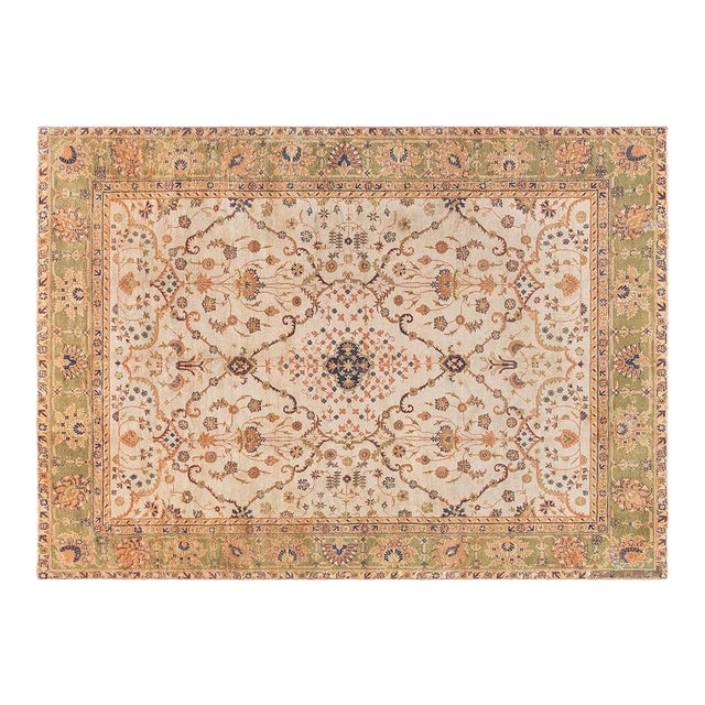 Antique Turkish Oushak Rug For Sale