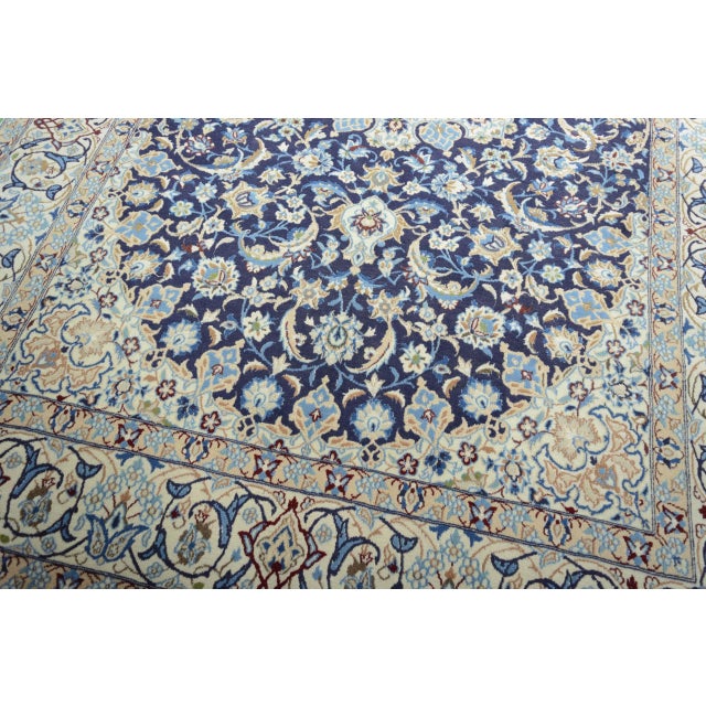 Textile Hand-Knotted Nain 9la Oriental Rug For Sale - Image 7 of 13