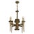 Copper French Gilt Metal Brutalist Style Chandelier For Sale - Image 8 of 8