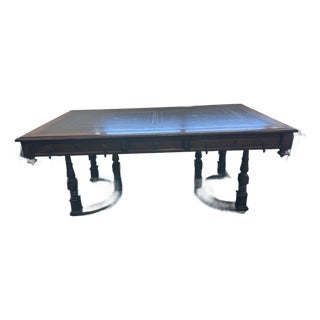 Maitland-Smith Leather-Top Executive Writing Desk, Circa 1990 For Sale