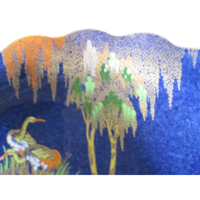 1920s Art Deco Oval Hand Painted Carlton Ware Porcelain Serving Dish For Sale - Image 10 of 10