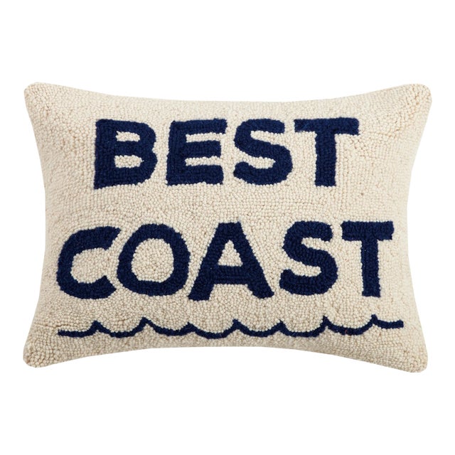 Best Coast Hook Pillow, 14" x 18" For Sale