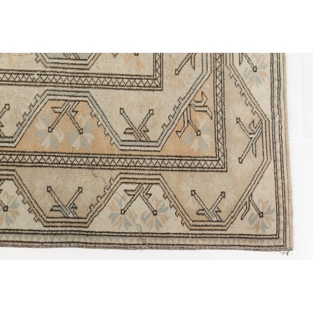 Vintage Turkish Area Rug, Hand-Knotted Wool, Traditional Anatolian Carpet For Sale - Image 9 of 10