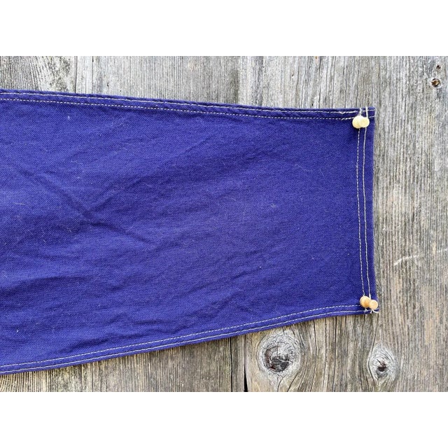 Rustic Vintage American Nautical Signal Flag For Sale - Image 3 of 5