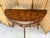 2000 - 2009 Francesco Molon Louis XVI Style Walnut Demilune Console Table- Made in Italy For Sale - Image 5 of 18