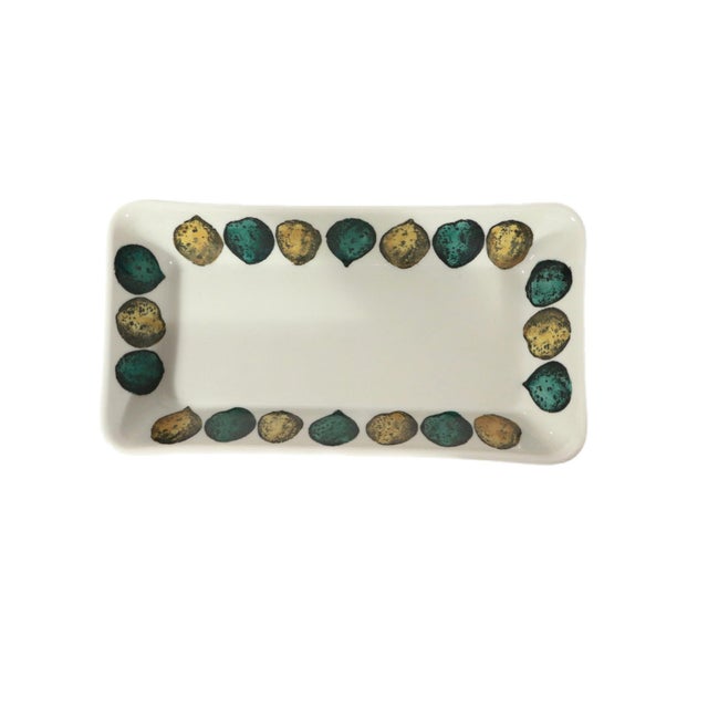 Ceramic Piero Fornasetti Ceramic Appetizer Set and Tray For Sale - Image 7 of 11