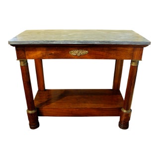 Early 19th Century Marble Top Console Table For Sale