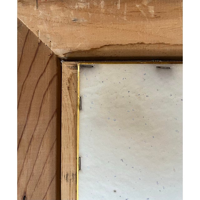 Utamaro Antique Farmed Kimono Fabric “ Woman Powdering Her Neck” - Framed For Sale In San Diego - Image 6 of 7