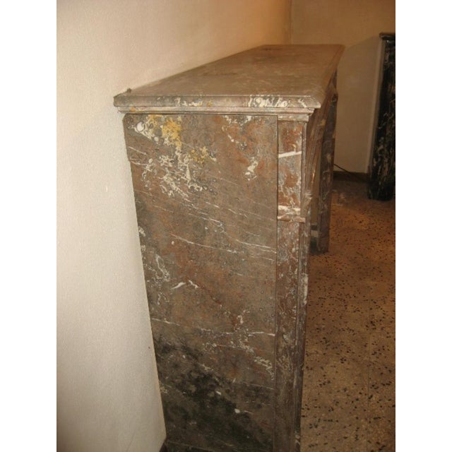 Fireplace in Belgian Breccia Marble For Sale - Image 3 of 13
