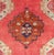 Textile Red Field Vintage Turkish Oushak Rug With Vertical Geometric Medallions For Sale - Image 7 of 8