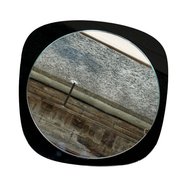 Mid-Century Modern Asymmetrical Wall Mirror Poland 1970s For Sale - Image 3 of 12