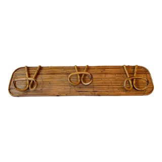 Coat Rack- Italian Pencil Reed 1950s Style of Gabriella Crespi For Sale