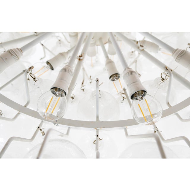 Tulipan Waterfall Glass Chandelier from Kalmar, Austria, 1960s For Sale - Image 8 of 18