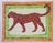 Pop Art Tiger Pop Art Folk Art Minimalism Orange Green Raspberry Pink Original Painting by Cleo Plowden For Sale - Image 3 of 3