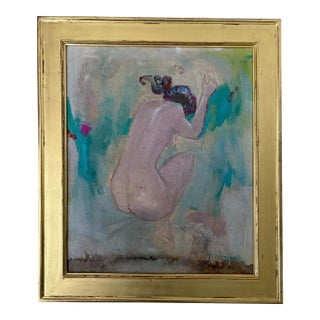 "Jumping Goddess" an Original Painting by Alvin C. Hollingsworth For Sale