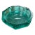 Blenko Green Glass Ashtray – Mid Century Modern Ice Block Textured Geometric Cigar Ashtray For Sale