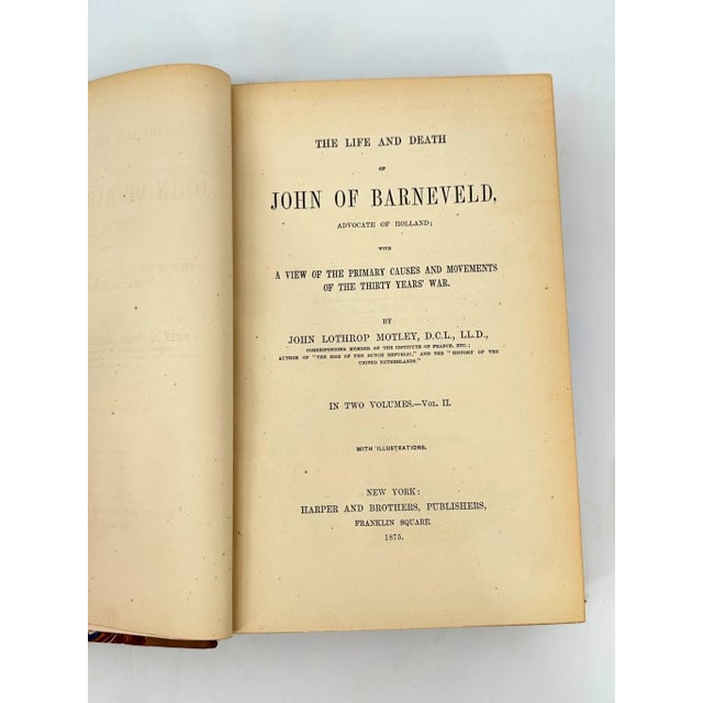 Antique John of Barneveld Volumes Books - Set of 2 For Sale - Image 9 of 12