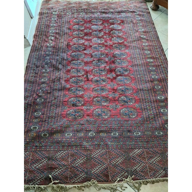 Bukara Rug in Wool and Silk For Sale - Image 5 of 7