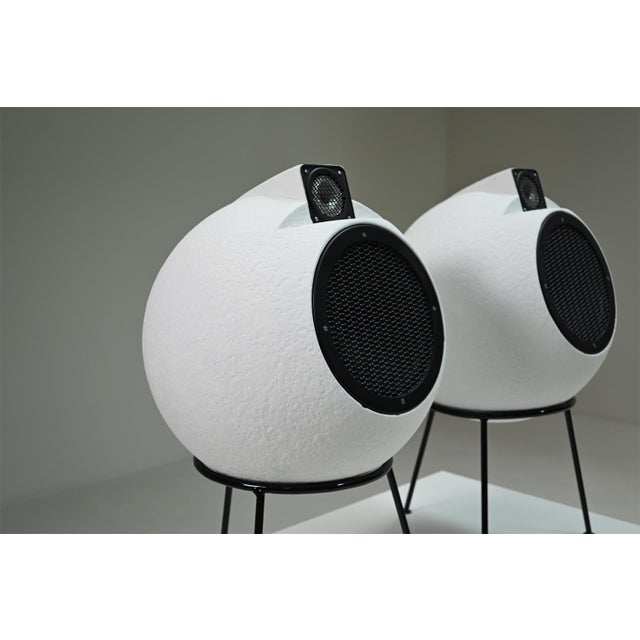 1960s BS 404 Speakers by Joseph Léon for Elipson, France, 1960s, Set of 2 For Sale - Image 5 of 10