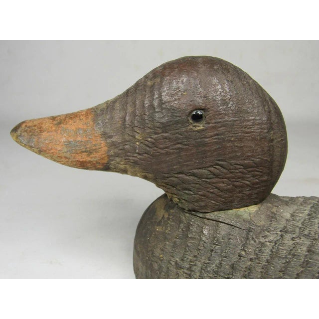 Wood Antique Folk Art Duck Decoy For Sale - Image 7 of 12