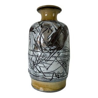 Vintage Regis Brodie (American, B.1942- 2024) Abstract Porcelain Vase For Sale