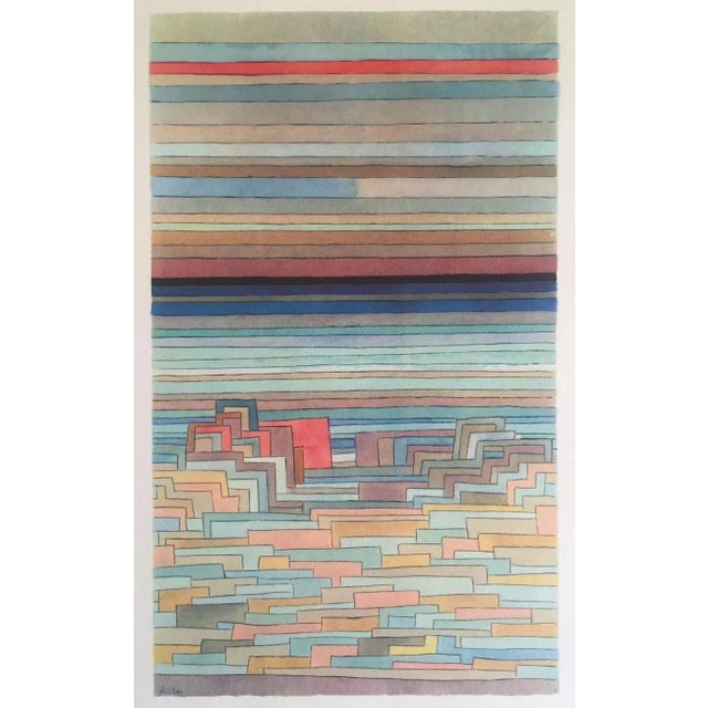 Paul Klee Vintage 1969 Abstract Modernist Lithograph Print " City on a Lagoon " 1932 For Sale - Image 11 of 12