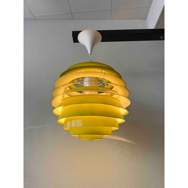 Danish Olive Green PH Louvre Pendant Light by Poul Henningsen for Louis Poulsen, 1960s For Sale - Image 6 of 18