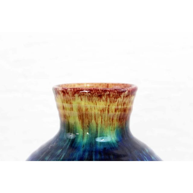Blue Vase from Accolay, France, 1960s For Sale - Image 8 of 10