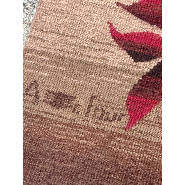 Textile French Tapestry by Michèle Ray Arbre Dor for Aubusson, 1950s For Sale - Image 7 of 18