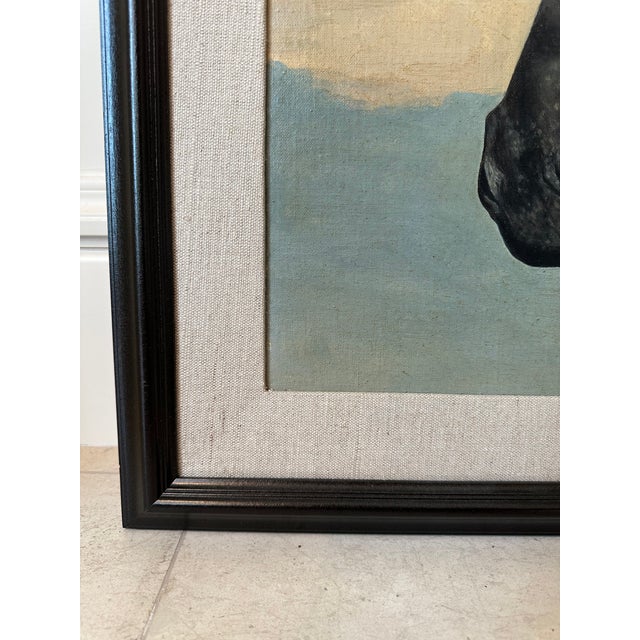 Vintage Equestrian Horse Portrait Oil Painting by James Slick - Framed For Sale - Image 9 of 16