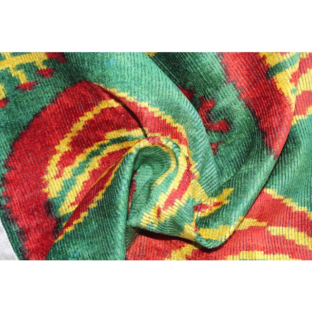 Contemporary Bohemian Multi Color Hand Knotted Pillow For Sale In Washington DC - Image 6 of 8