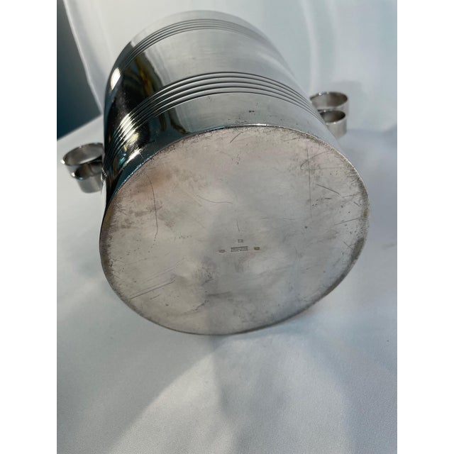 Silver 1960s French Orfeverie Silverplate Champagne Bucket Wine Cooler For Sale - Image 8 of 12