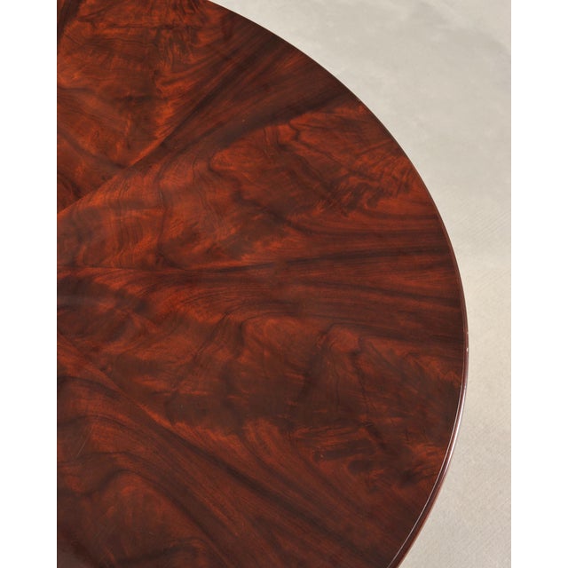 Wood Thomas Pheasant for Baker Mahogany Round Pedestal Dining Table For Sale - Image 7 of 18