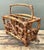 Camel Vintage Bamboo Newspaper Rack For Sale - Image 8 of 12