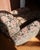 Late 20th Century Vintage Upholstered Chaise Lounge With Botanical Fabric For Sale - Image 5 of 13