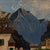 Vintage Original Alpine Village Landscape Oil Painting For Sale - Image 4 of 11